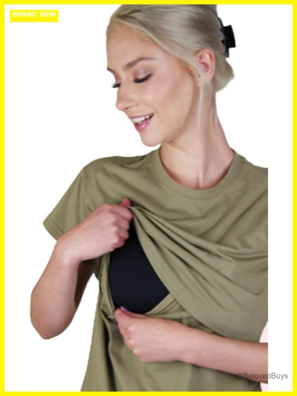 OCP Military Nursing Top Uniform Crew Neck Short Sleeve Stretch Cotton Polyester